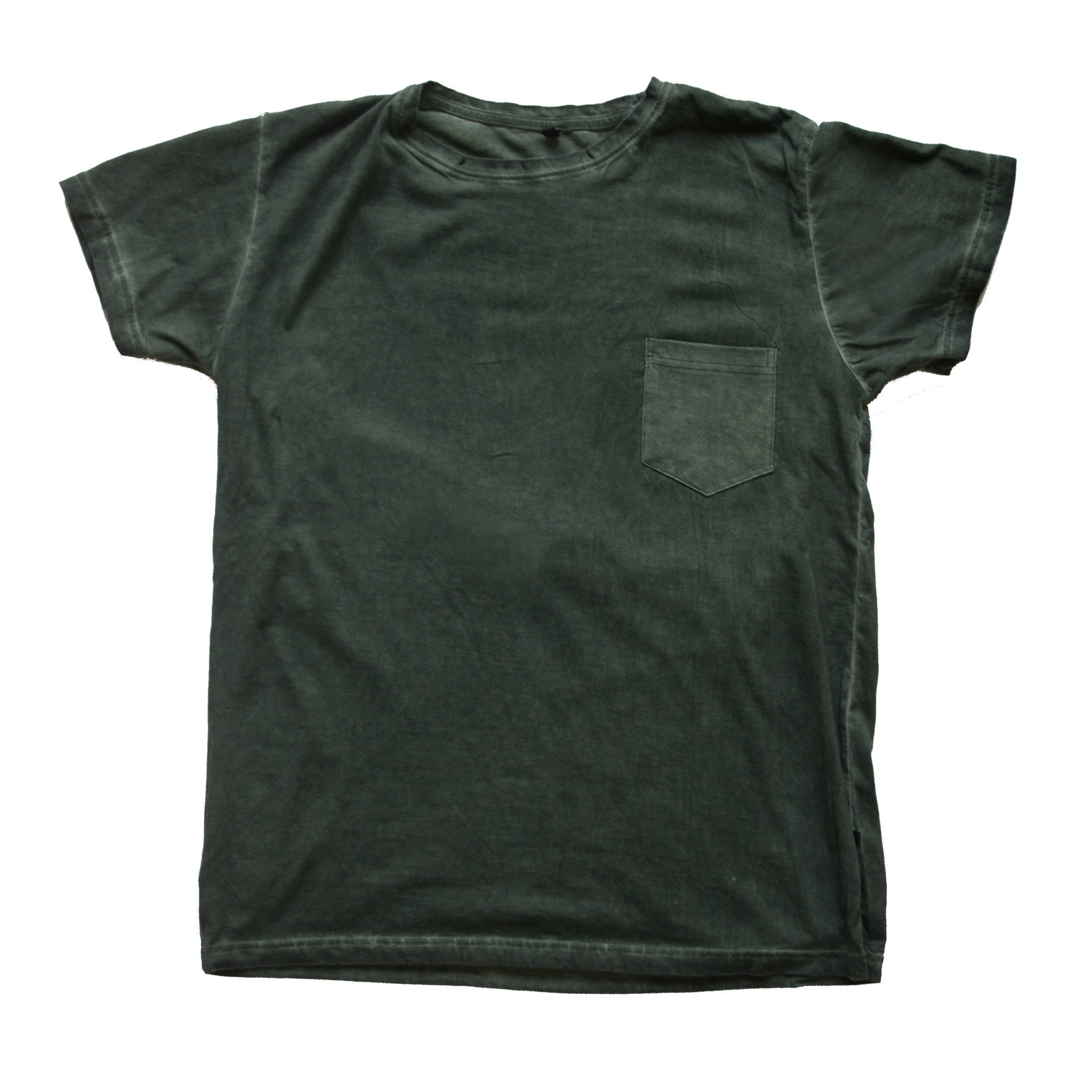 GREEN WASH POCKET TEE