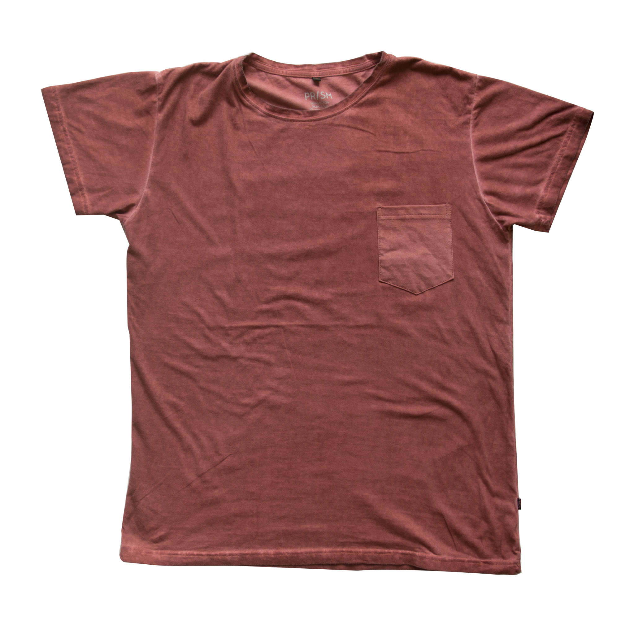 RED WASH POCKET TEE